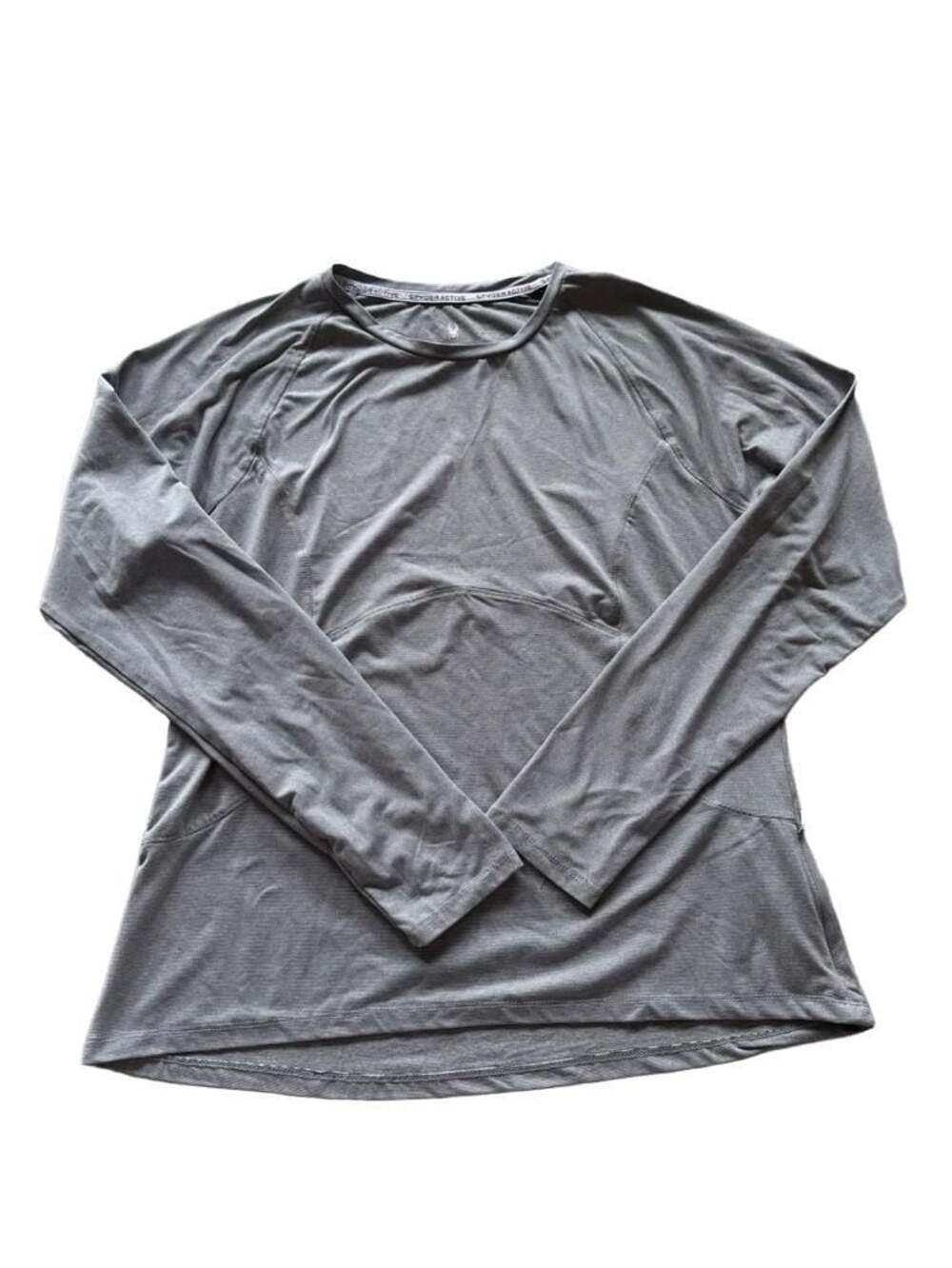 Spyder Active Women's Grey Striped Long Sleeve Athletic Top Size XL